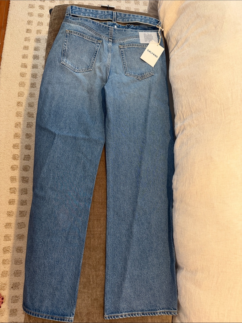 GRLFRND Austen Low Rise Curve Detached Waist in Blue - Picture 10 of 11
